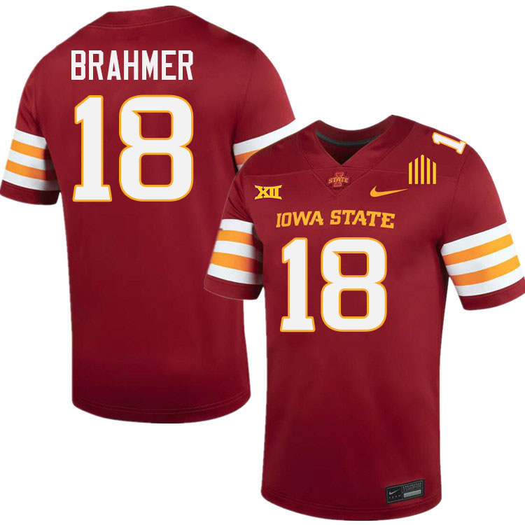 Benjamin Brahmer Jersey,Iowa State Cyclones #18 Benjamin Brahmer College Jersey Youth-Cardinal